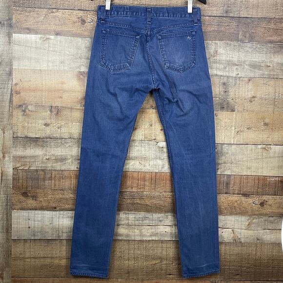 Rag & Bone Fit 2 Slim Jeans Standard Issue Blue Rochester Size 30 x 33 - Picture 4 of 10
